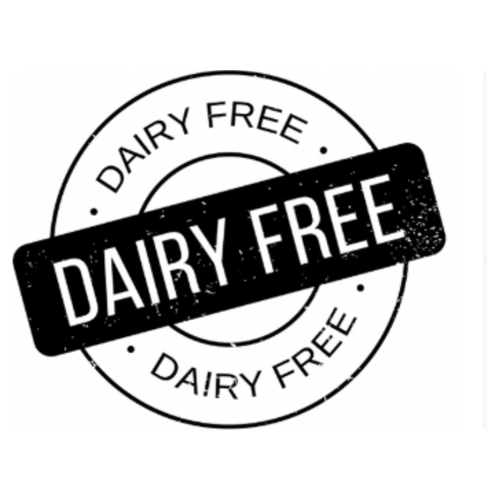 Dairy Free Certified (square) Dairy Free certification stamp