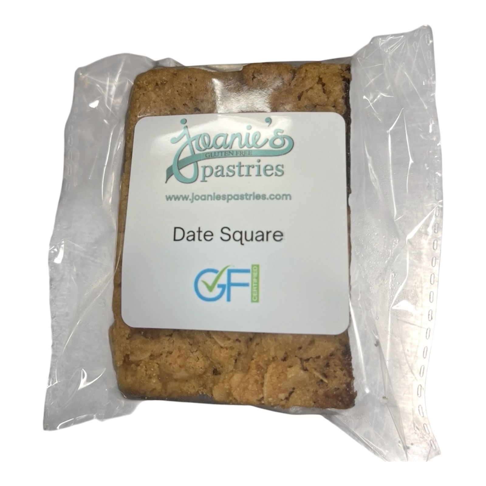 Date Squares - (single packaged) — gluten free — Joanie’s Pastries wholesale