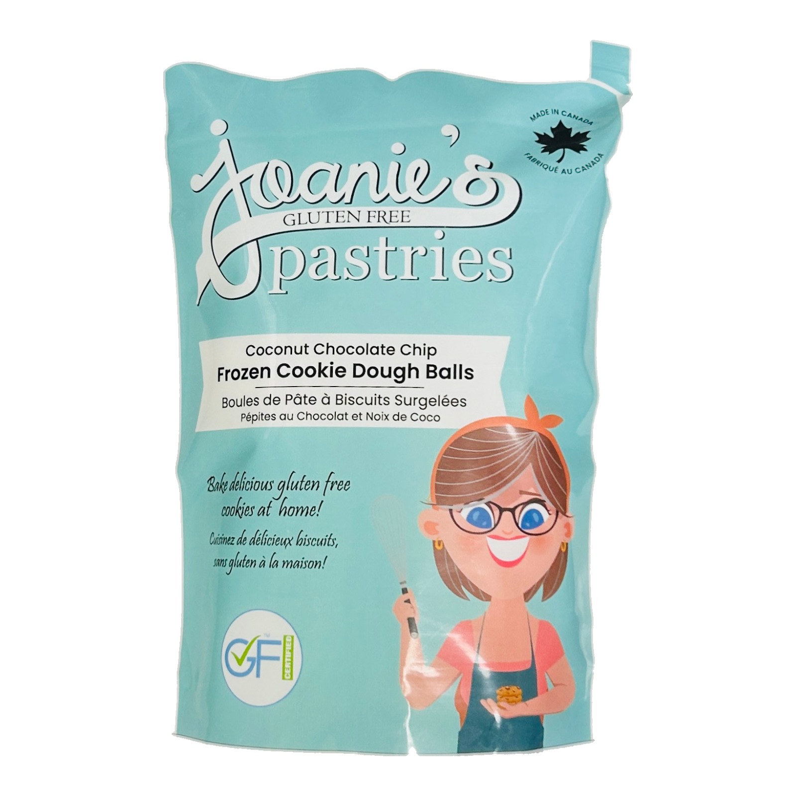 Frozen Coconut Choc. Chip Cookie Balls — gluten free — Joanie’s Pastries wholesale