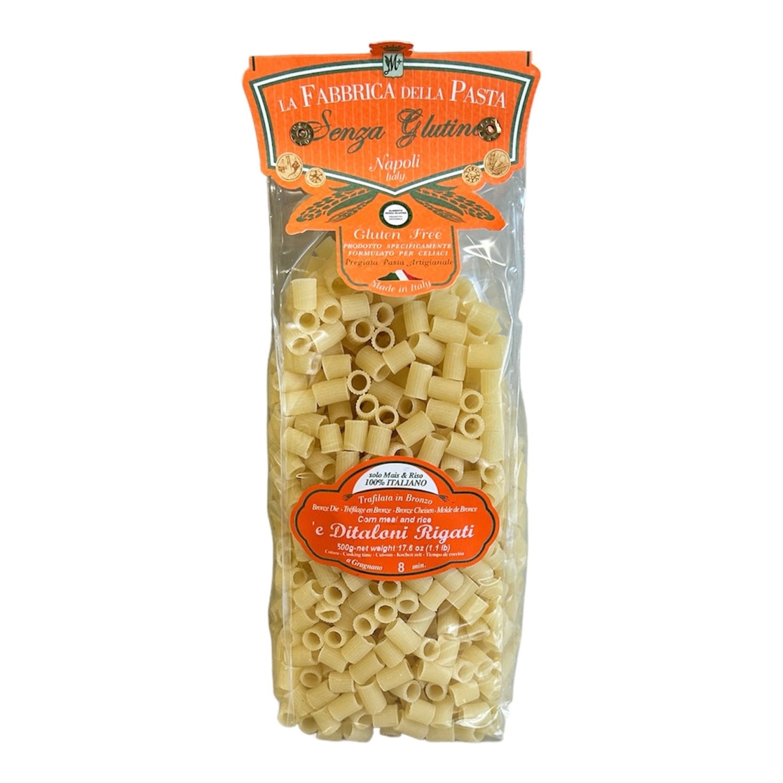Ditaloni Rigati - Sold by Box of 8 — gluten free — Joanie’s Pastries wholesale